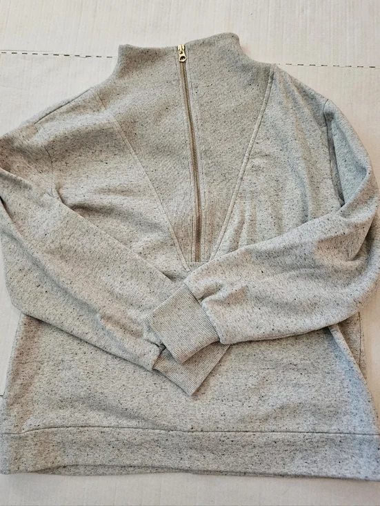 Varley Clearwater Heather Gray Half-Zip Pullover Sweatshirt Women, M - Picture 6 of 15
